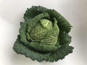Cavolo nero fresco su un tagliere, pronto per essere cucinato secondo i consigli dello chef.