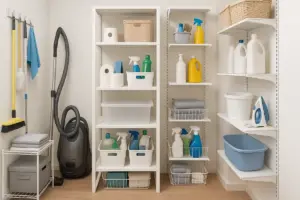 Come organizzare al meglio il ripostiglio? Soluzioni salva-spazio che raddoppiano la capienza