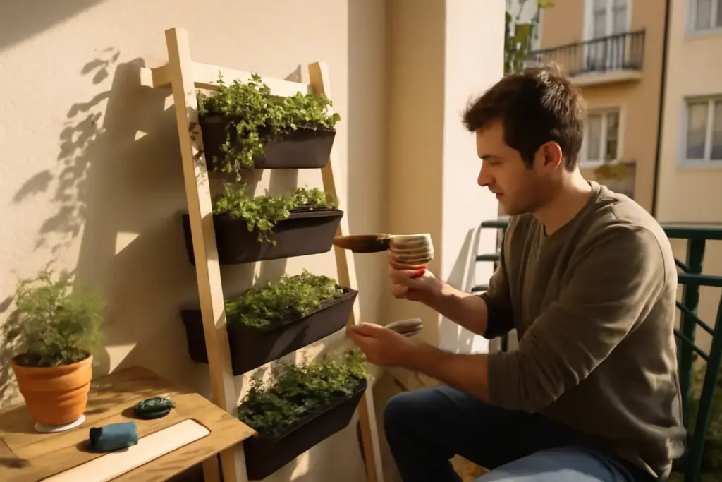 Come realizzare una fioriera verticale per il balcone? Ottieni più verde anche nei piccoli spazi