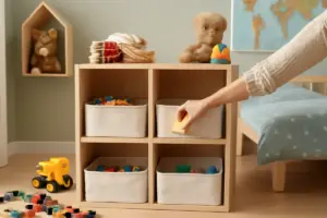 Organizzare i giocattoli dei bambini in cameretta: previeni il caos con questa idea facile da replicare
