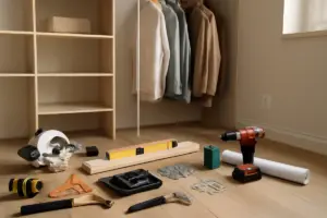 Cosa serve davvero per montare una cabina armadio DIY? La lista di strumenti che evita errori costosi