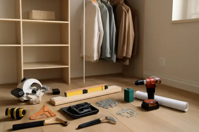 Cosa serve davvero per montare una cabina armadio DIY? La lista di strumenti che evita errori costosi