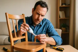 Riparare una sedia traballante: il metodo invisibile che la rende stabile come nuova