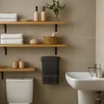 Mensole sospese per organizzare il bagno piccolo: la posizione ideale per non sprecare spazio
