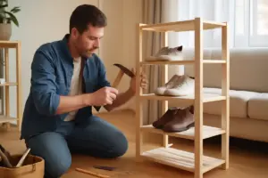 È possibile costruire un organizzatore per scarpe senza strumenti elettrici? Il metodo manuale che funziona
