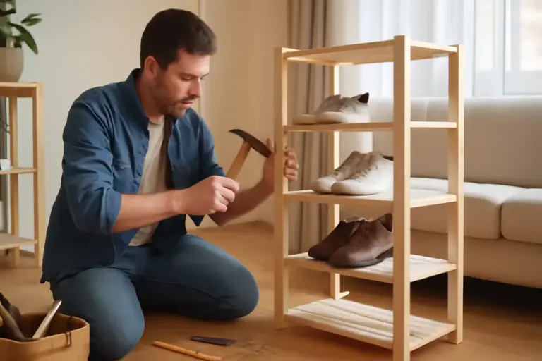 È possibile costruire un organizzatore per scarpe senza strumenti elettrici? Il metodo manuale che funziona