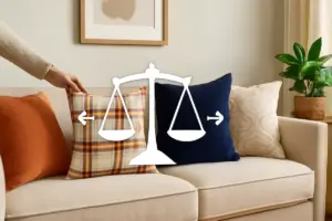 Come scegliere i cuscini decorativi per il divano? La regola per trovare il giusto equilibrio nell’insieme
