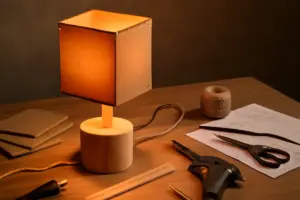 Lampada da tavolo fai da te con materiali semplici: ottieni una luce calda e stile personalizzato